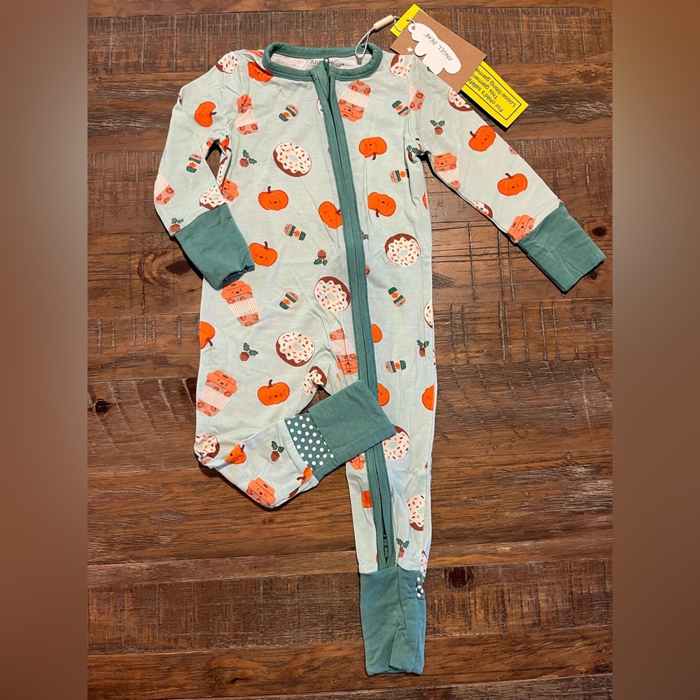 Angel Dear Pumpkin bamboo zippy